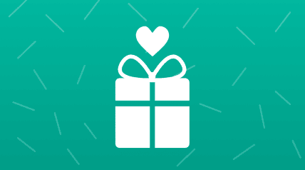 Falcon gifts logo on green background